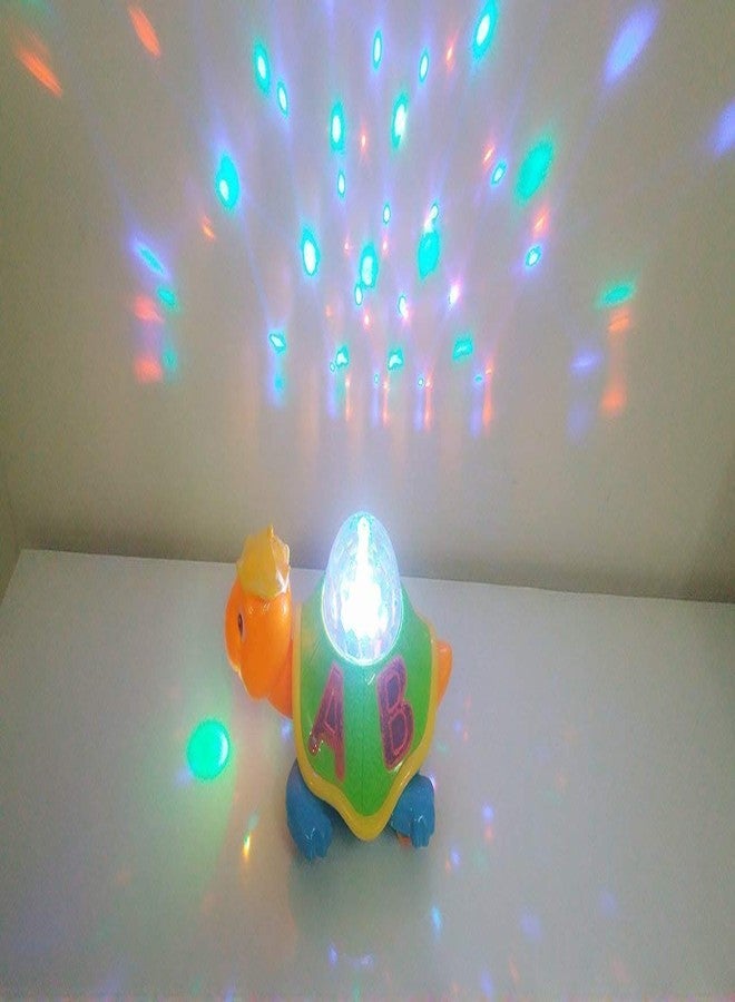 Smart Picks Bump and Go Turtle Toy with 3D Lights, Music and Projection (Multicolour) - Image 3